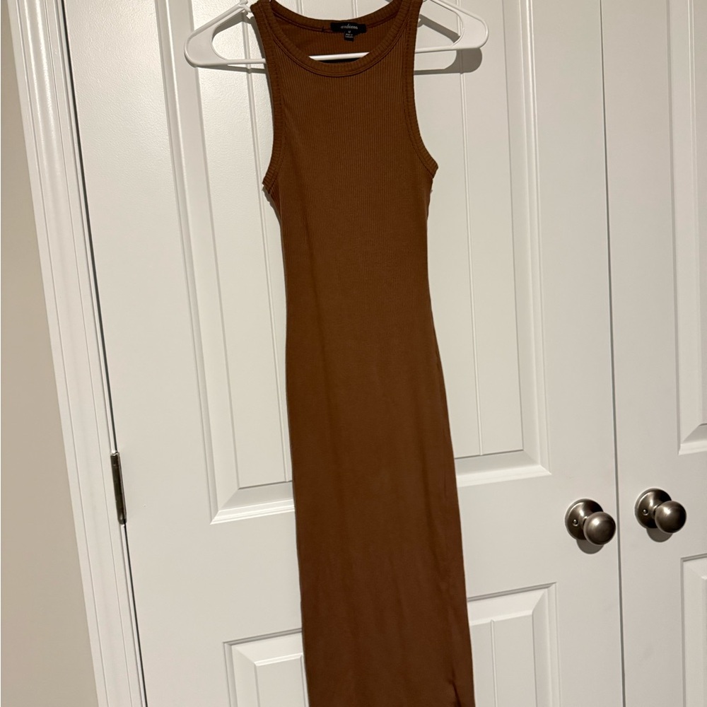 Ambiance Brown Midi Dress